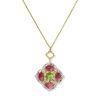 0.24 ct Heirloom Dira 14k Yellow Gold Short Pendant Necklace