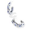 Holland Silver Hoop Earrings