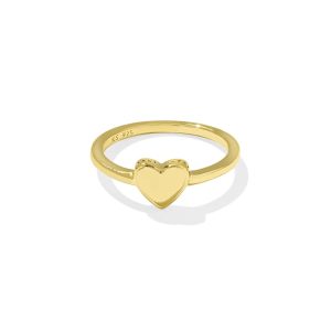 Jasmine Heart Band Ring in 18k Gold Vermeil