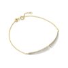 0.46 ct Lab Grown Diamond Adia 14k Yellow Gold Delicate Chain Bracelet