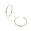 1.41 ct Lab Grown Diamond Adia 14k Yellow Gold Hoop Earrings