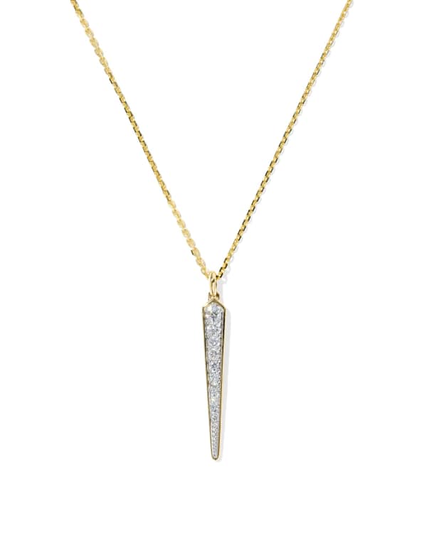 0.23 ct Lab Grown Diamond Adia 14k Yellow Gold Short Pendant Necklace