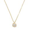 0.16 ct Lab Grown Diamond Davie Star Pendant Necklace in 18k Yellow Gold Vermeil