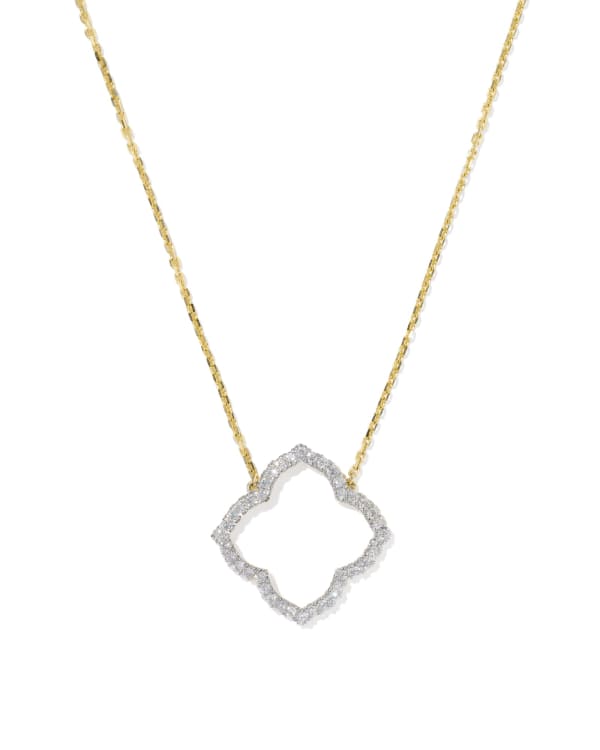 0.31 ct Lab Grown Diamond Dira 14k Yellow Gold Open Frame Short Pendant Necklace