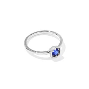 0.36 ct Lab Grown Gemstone Davie 14k White Gold Band Ring