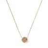 0.36 ct Lab Grown Gemstone Short 14k Yellow Gold Pendant