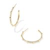0.55 ct Lab Grown White Diamond Astrid 14k Yellow Gold Hoops