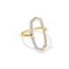 0.36 ct Lab Grown White Diamond Astrid 14k Yellow Gold Open Frame Ring