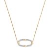 0.26 ct Lab Grown White Diamond Astrid 14k Yellow Gold Short Pendant