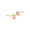 0.2 ct Lab Grown White Diamond Davie 14k Yellow Gold Studs