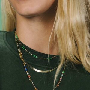 Lacey Gold Strand Necklace - alternate view
