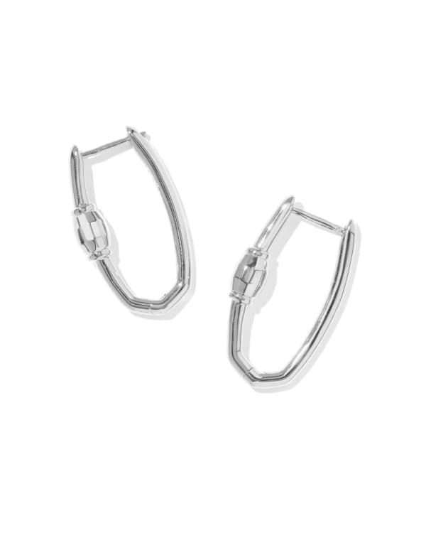 Large Bristol Sterling Silver Hoop Earrings - view 2
