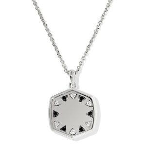 Large Metal Davie Sterling Silver Locket Necklace