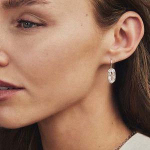Lee Luxe Silver Drop Earrings - view 2