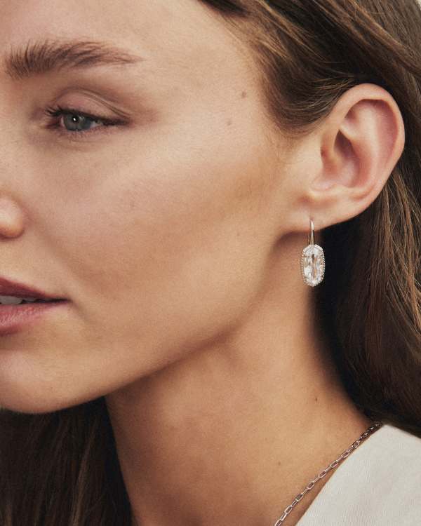 Lee Luxe Silver Drop Earrings - view 2