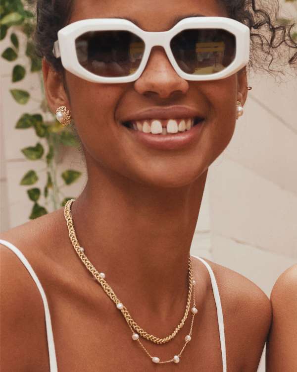 Leighton Gold Pearl Strand Necklace in Freshwater Cultured Pearl - alternate view