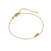Letter A 18k Gold Vermeil Initial Bracelet