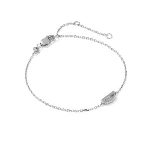 Letter D Sterling Silver Initial Bracelet