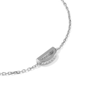 Letter D Sterling Silver Initial Bracelet - view 2