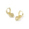 Kendra Scott x LoveShackFancy Heart Gold Convertible Huggie Earrings