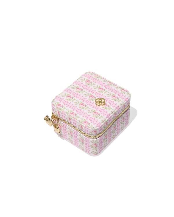 Kendra Scott x LoveShackFancy Small Zip Gold Jewelry Case