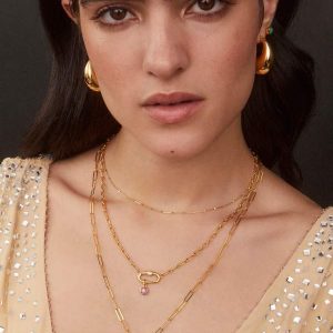 Mabel 18k Gold Vermeil Pearl Accent Charm in Peacock Pearl - alternate view