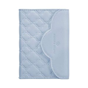 Magnetic Blue Trifold Wallet