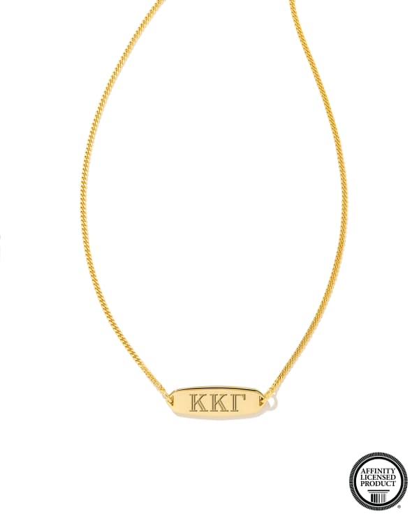 Kappa Kappa Gamma Pendant Necklace in 18k Gold Vermeil