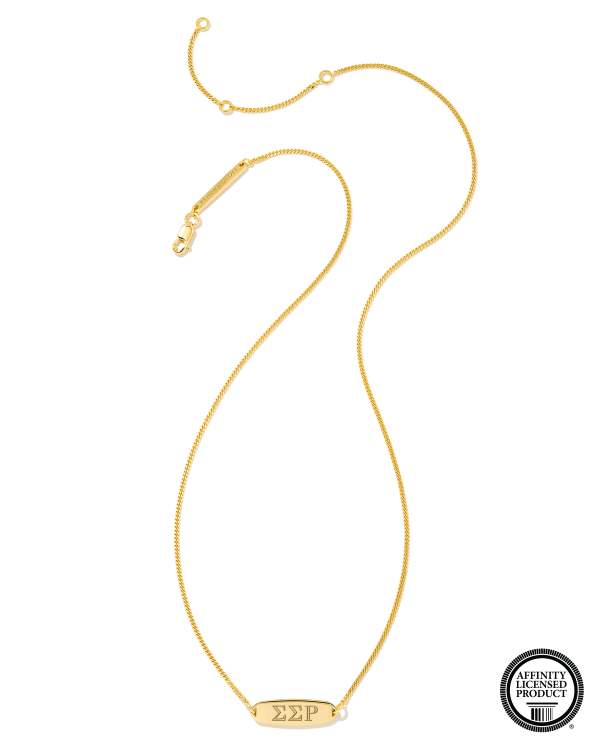 Sigma Sigma Rho Pendant Necklace in 18k Gold Vermeil - alternate view