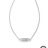 Delta Sigma Theta Pendant Necklace in Sterling Silver