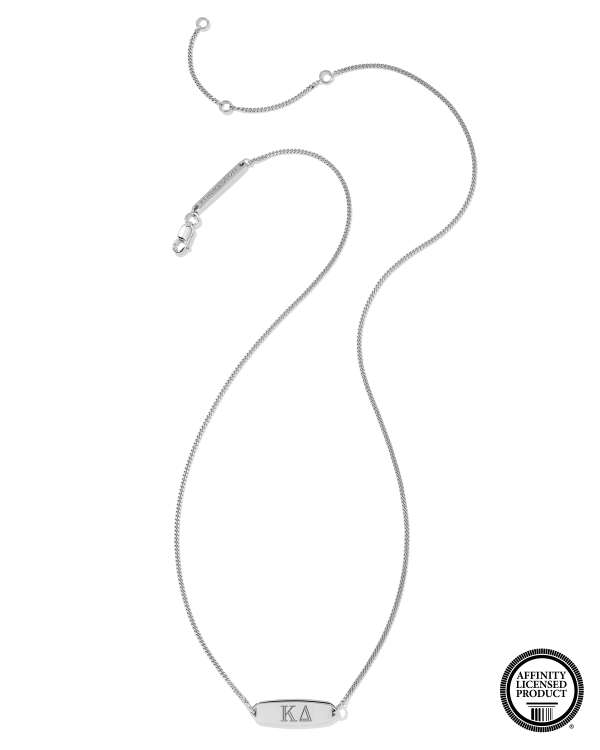 Kappa Delta Pendant Necklace in Sterling Silver - view 2