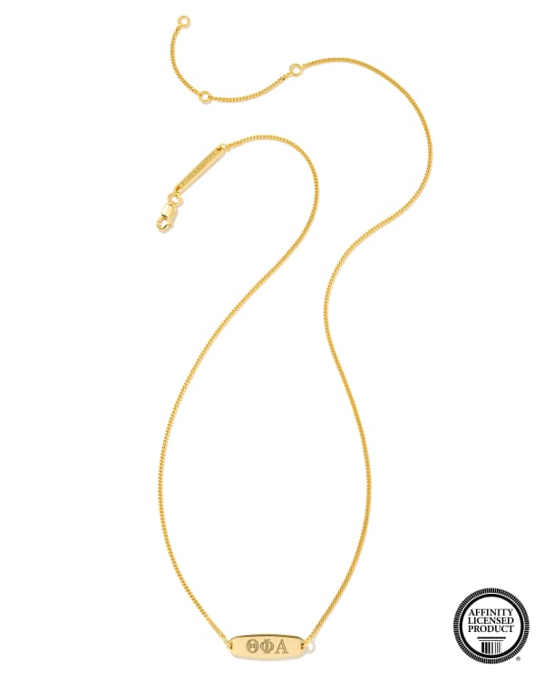 Theta Phi Alpha Pendant Necklace in 18k Gold Vermeil - alternate view
