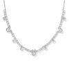 Disney | Kendra Scott Silver Mickey Mouse and Minnie Mouse Tennis Necklace in White CZ