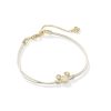 Disney | Kendra Scott Gold Mickey Mouse Corded Bracelet in Iridescent Drusy