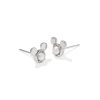 Disney | Kendra Scott Silver Mickey Mouse Stud Earrings in Freshwater Cultured Pearl