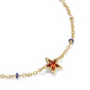 Mini Cassidy Gold Delicate Chain Bracelet - view 2