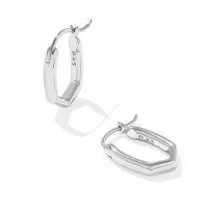 Mini Elisa and Abbie Silver Convertible Huggie Earrings - view 2
