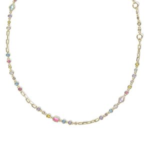 Mini Elisa and Abbie Convertible Gold Strand Necklace