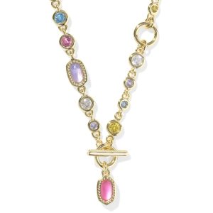 Mini Elisa and Abbie Convertible Gold Strand Necklace - alternate view