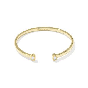 Mini Elton Gold Cuff Bracelet - view 2