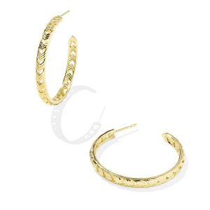 Miranda 18k Gold Vermeil Hoop Earrings