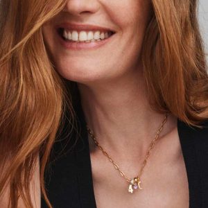 Pave 18k Gold Vermeil Spacer Charm - alternate view