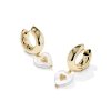 Sasha Heart Gold Huggie Earrings