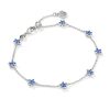 Sierra Silver Star Crystal Delicate Chain Bracelet