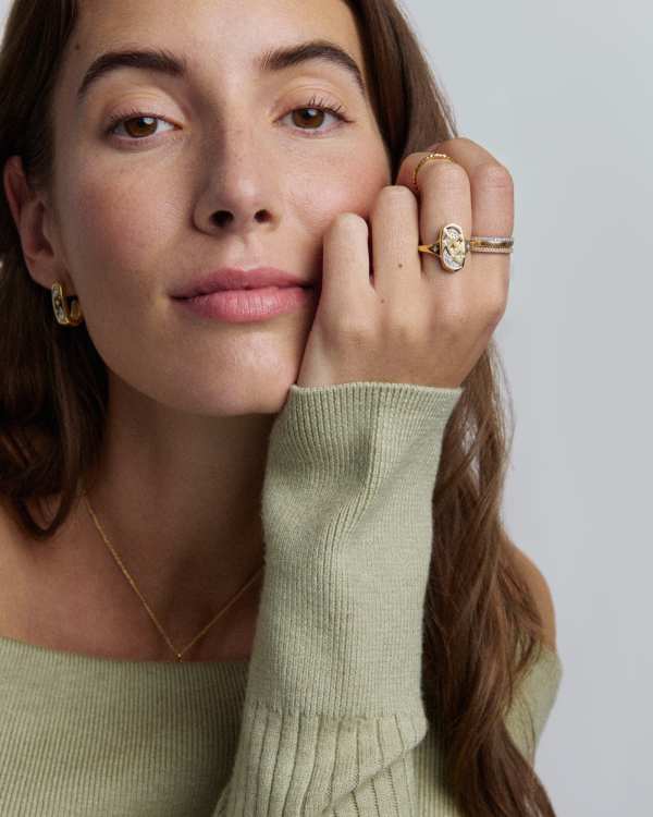 Skye Celestial 18k Yellow Gold Vermeil Cocktail Ring - view 2