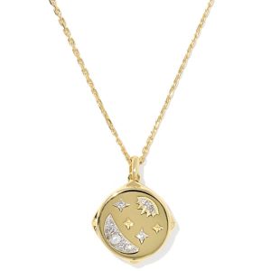 Skye Celestial 18k Yellow Gold Vermeil Locket Pendant Necklace