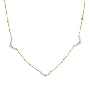 0.17 ct Sophee 14k Yellow Gold Strand Necklace