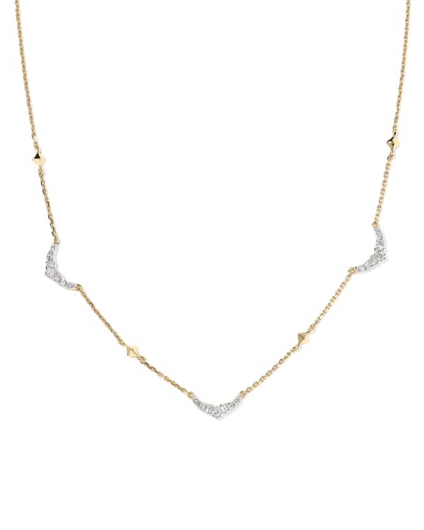 0.17 ct Sophee 14k Yellow Gold Strand Necklace