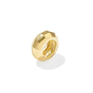 Textured 18k Gold Vermeil Spacer Charm