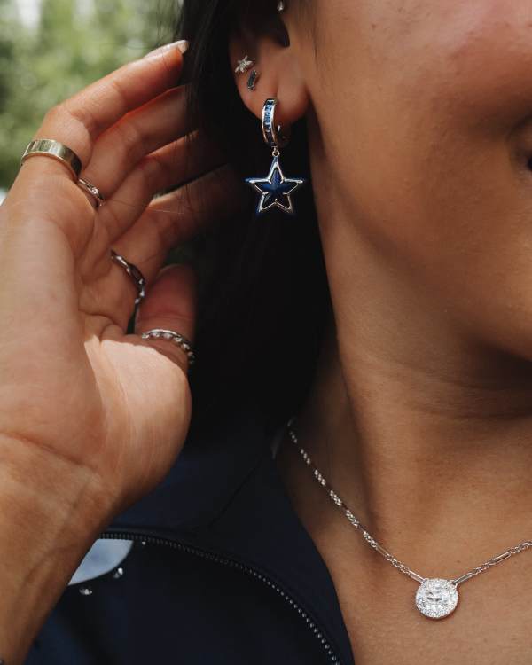 Tiny Cowboy Boot 14k White Gold Single Stud - view 2
